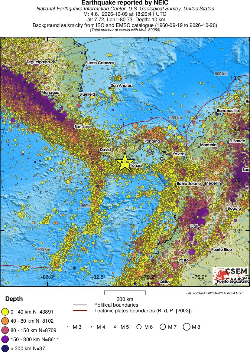 wide historical seismicity