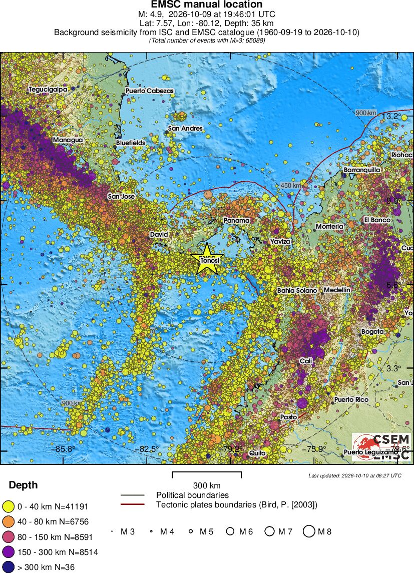 wide historical seismicity