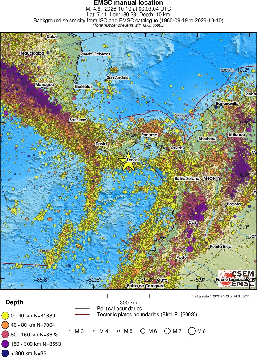 wide historical seismicity