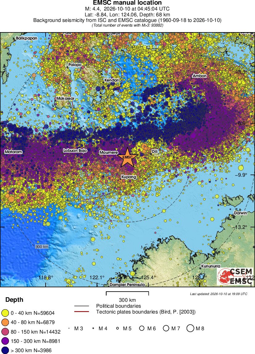 wide historical seismicity