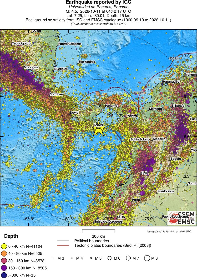 wide historical seismicity