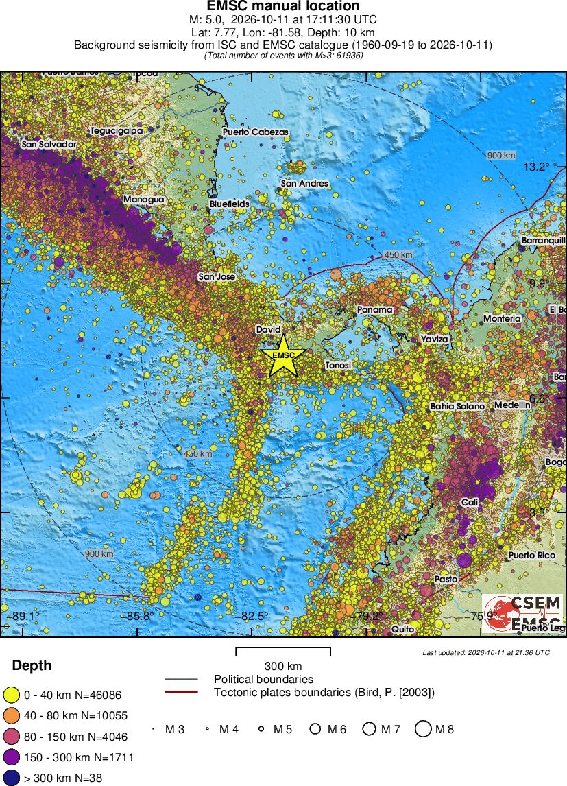wide historical seismicity