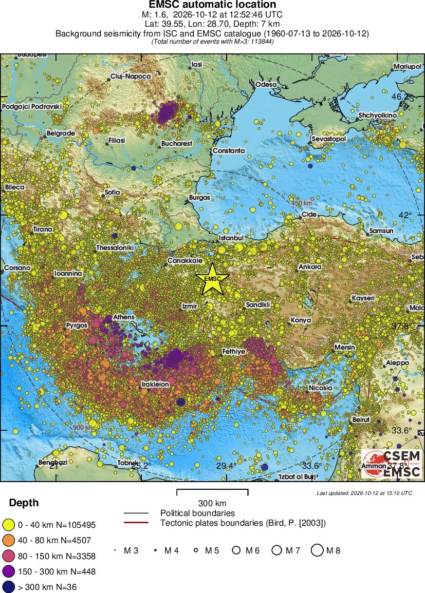 wide historical seismicity