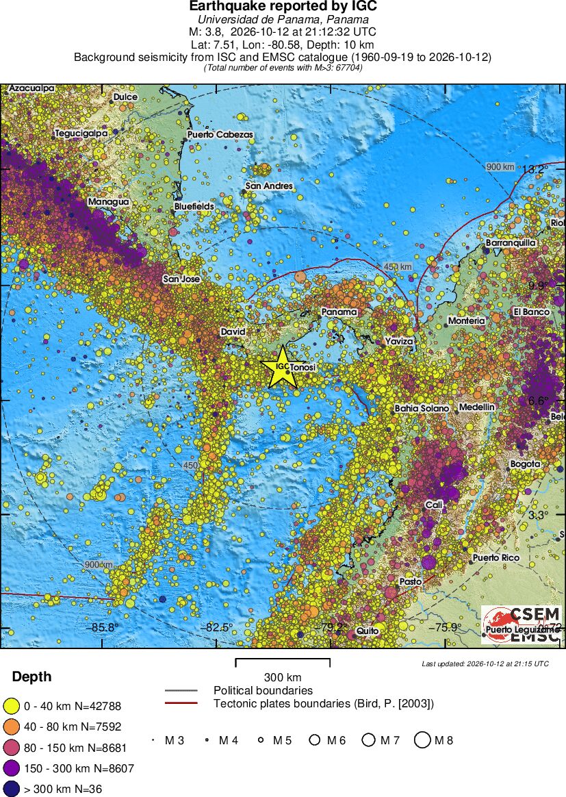 wide historical seismicity