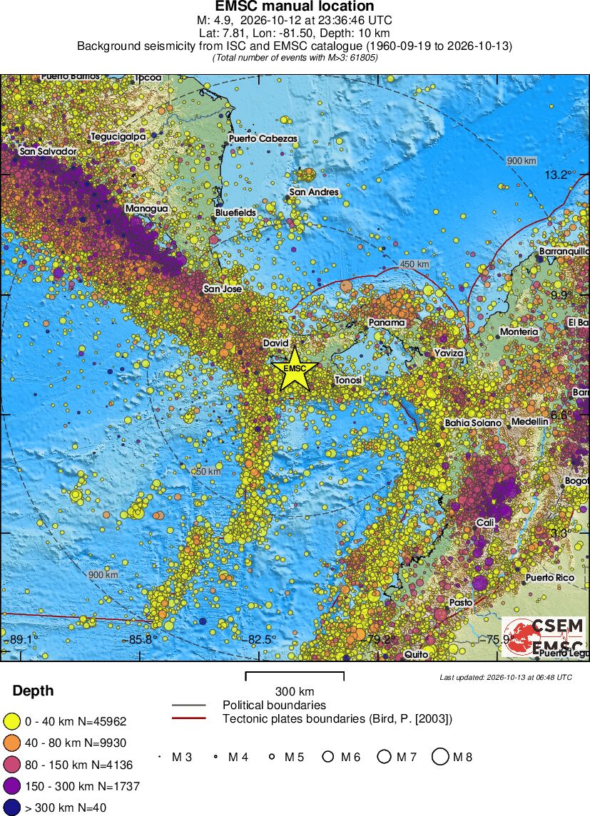 wide historical seismicity