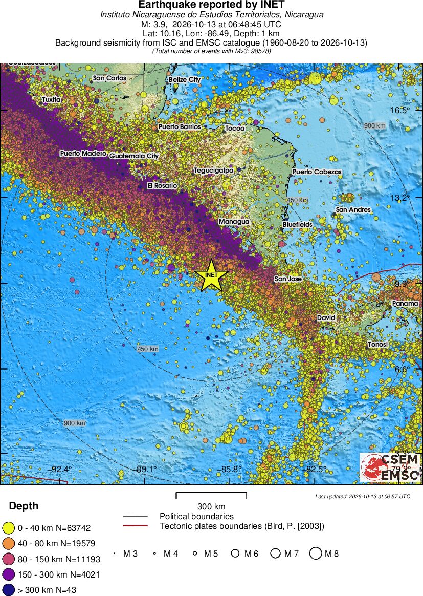 wide historical seismicity