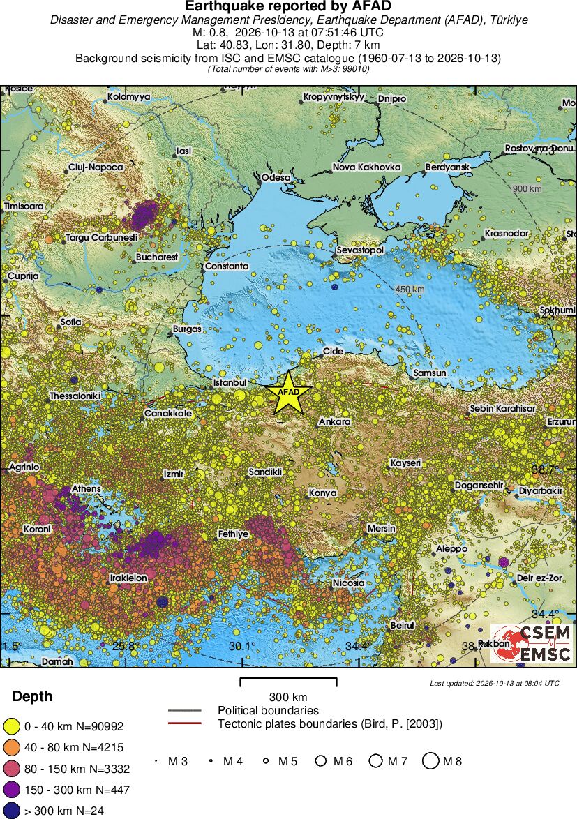 wide historical seismicity