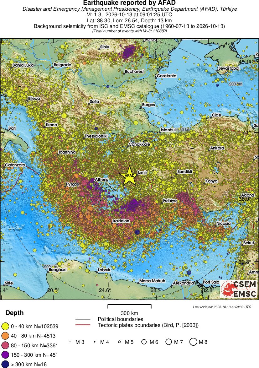 wide historical seismicity