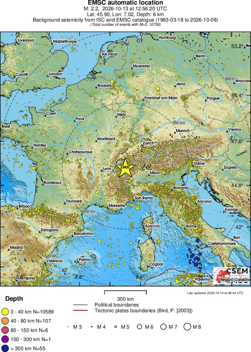 wide historical seismicity