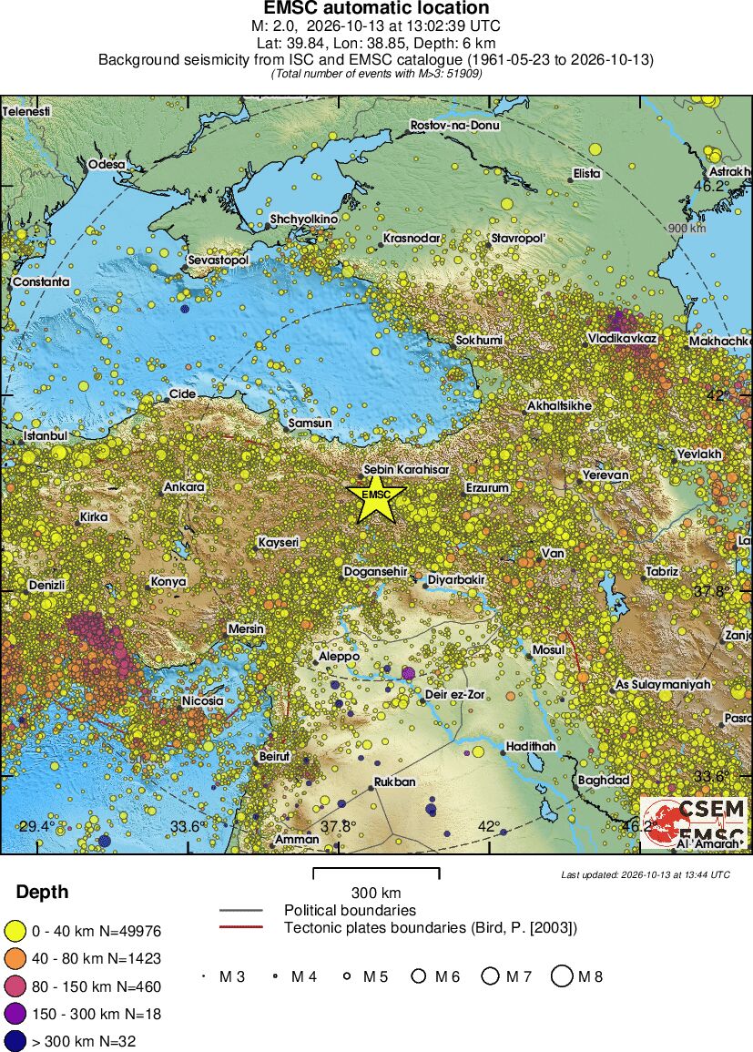 wide historical seismicity