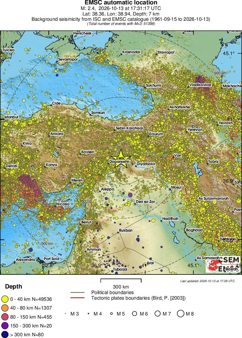 wide historical seismicity