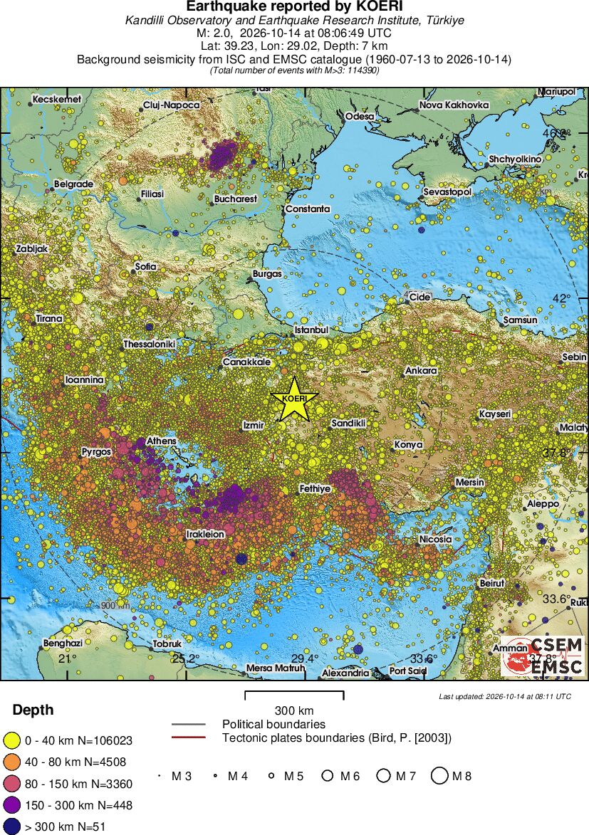 wide historical seismicity