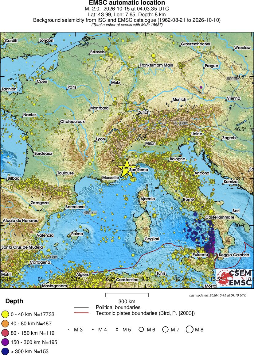 wide historical seismicity