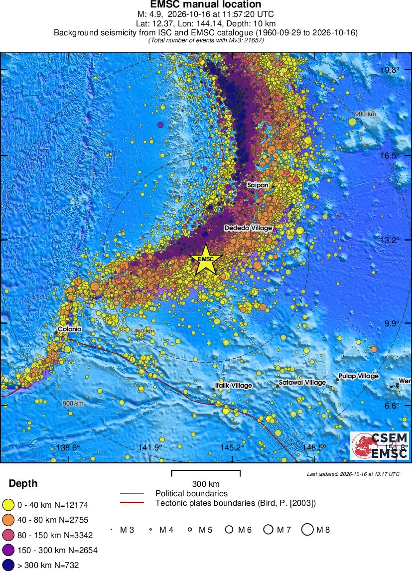 wide historical seismicity