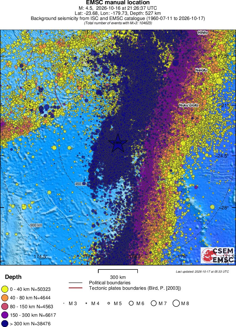 wide historical seismicity