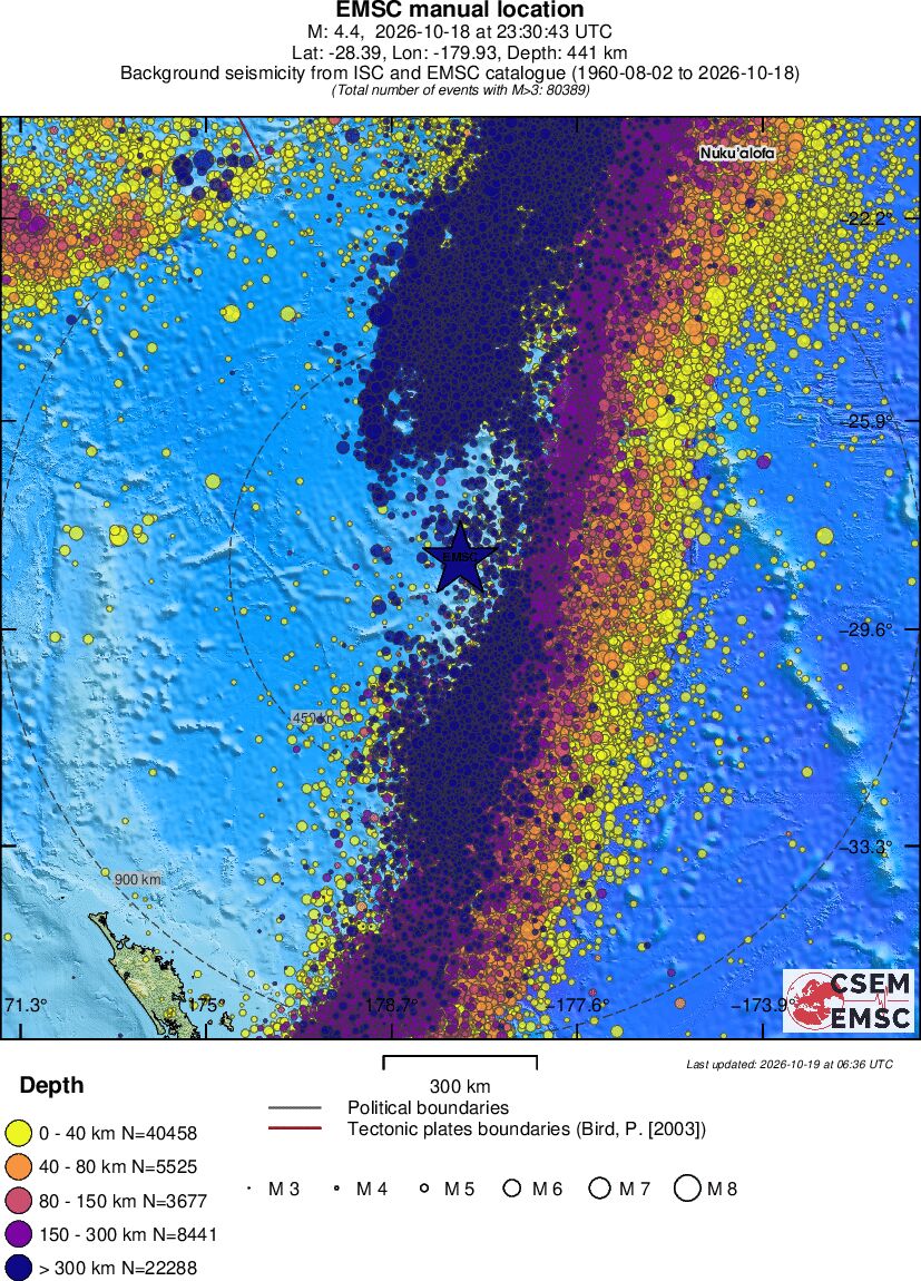 wide historical seismicity