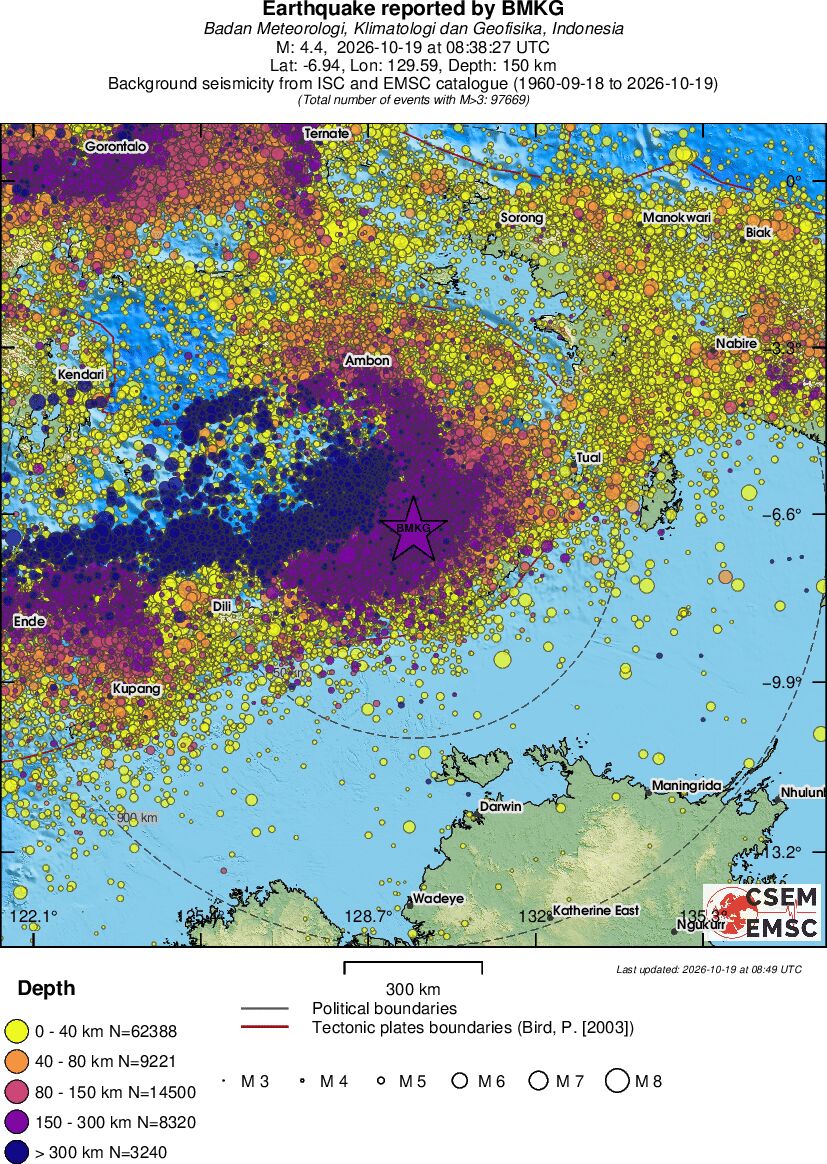 wide historical seismicity