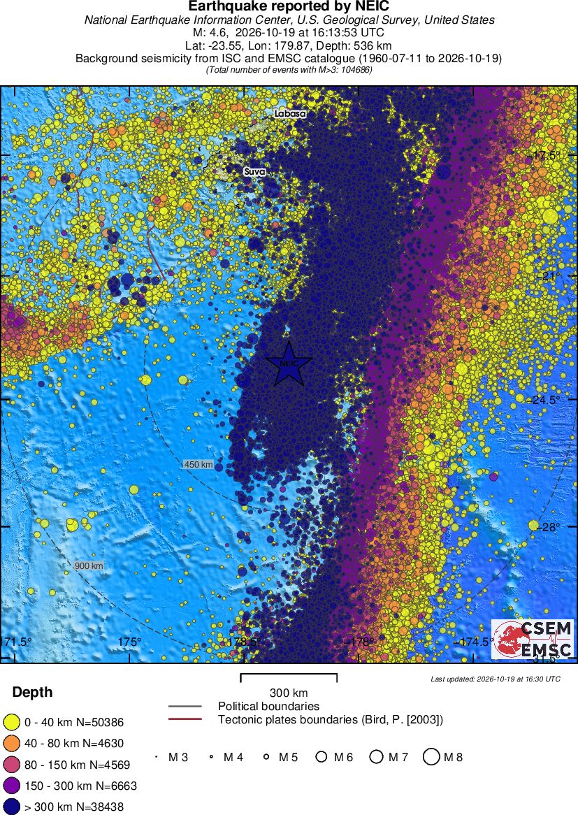 wide historical seismicity