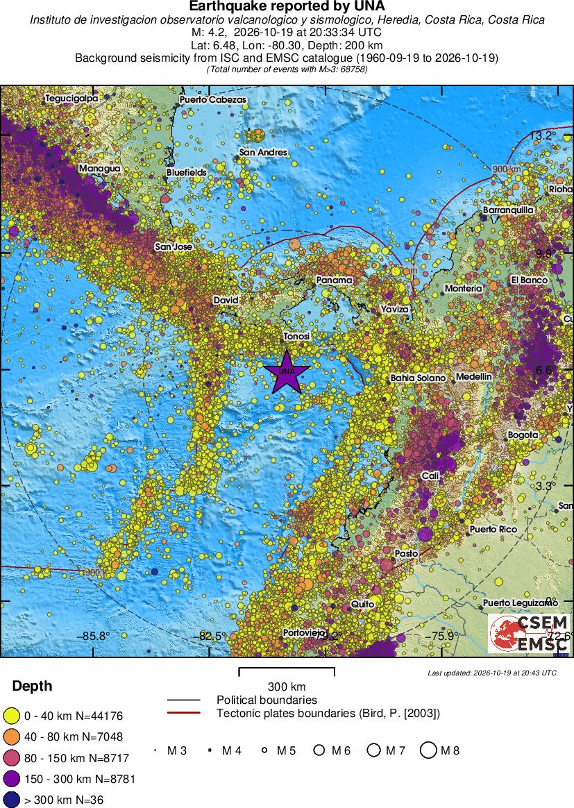 wide historical seismicity