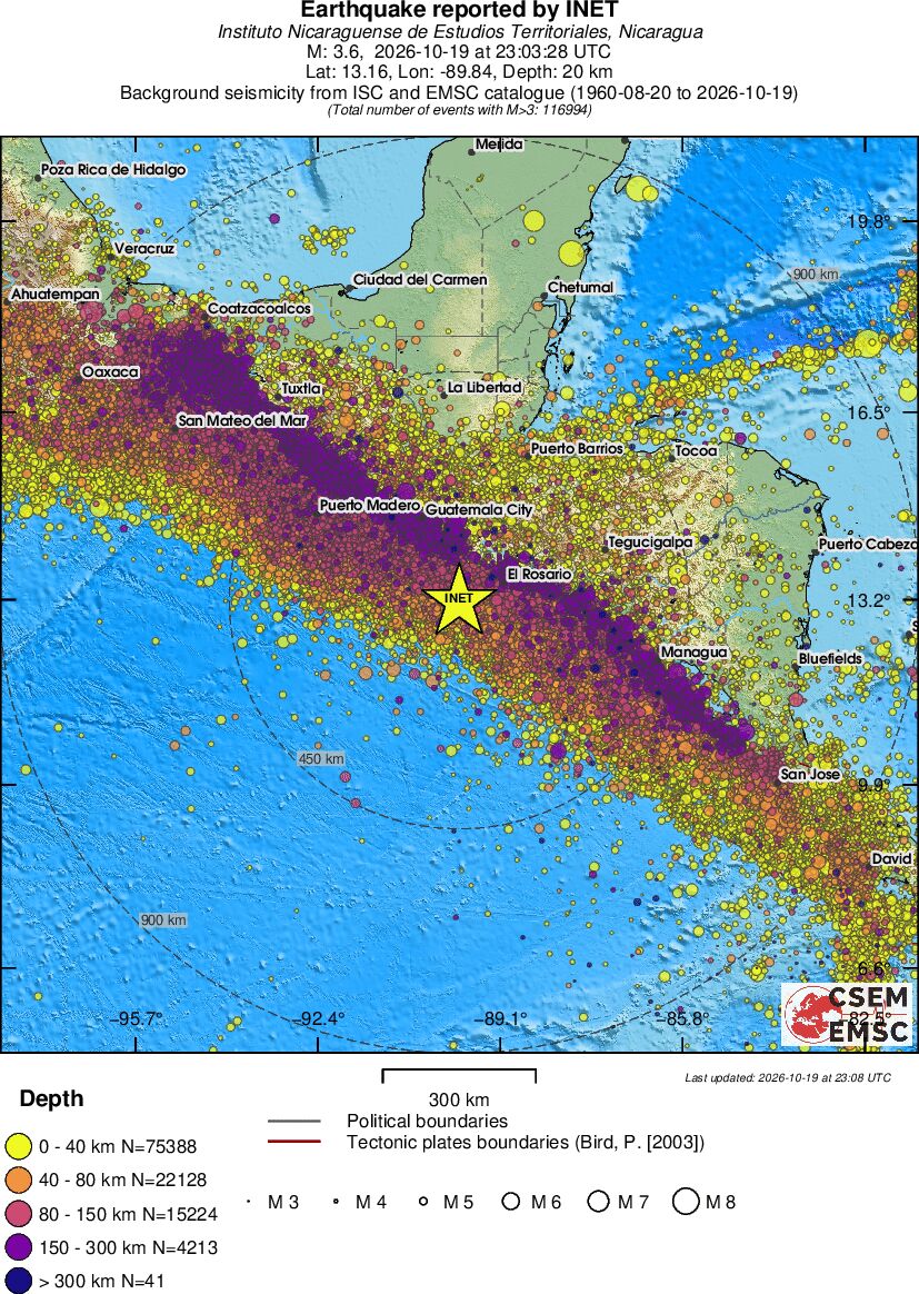wide historical seismicity