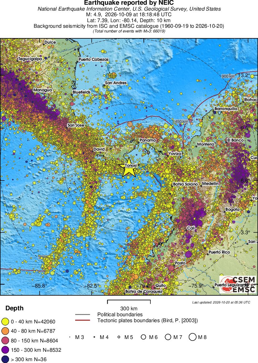 wide historical seismicity