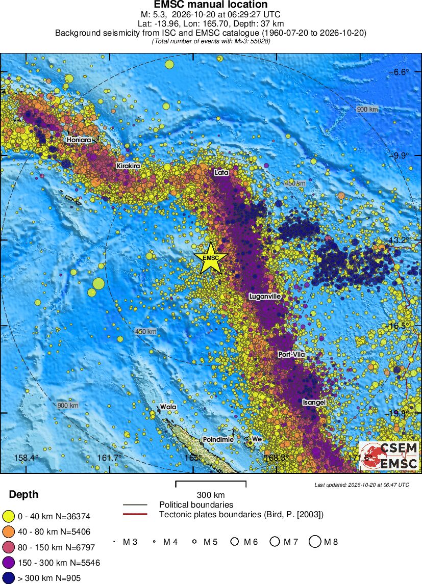 wide historical seismicity