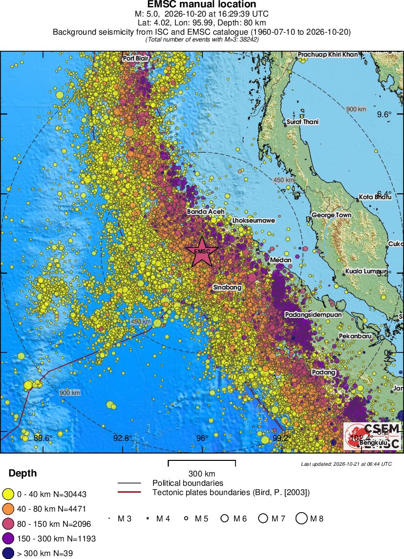 wide historical seismicity