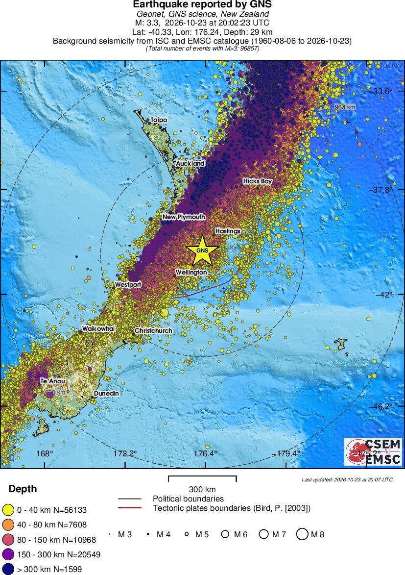 wide historical seismicity