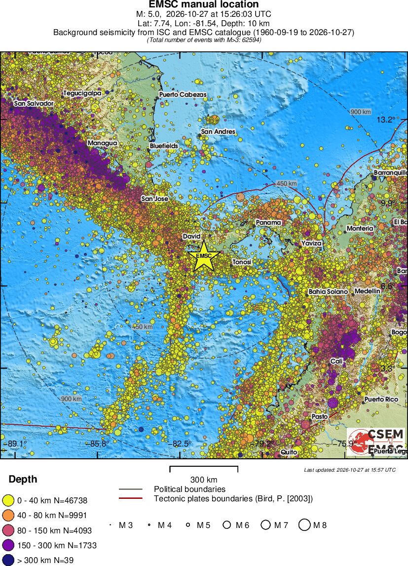 wide historical seismicity