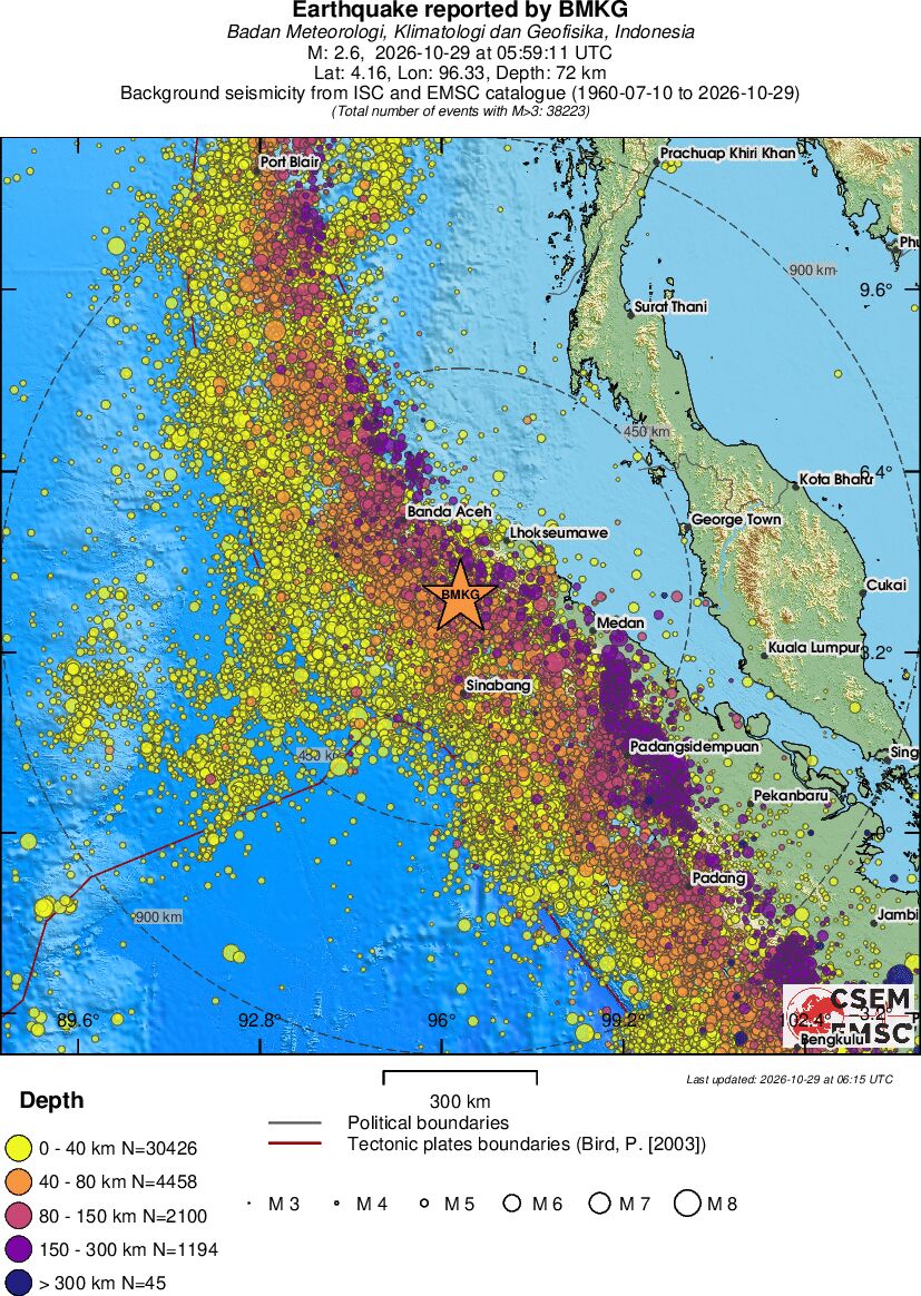 wide historical seismicity