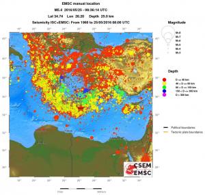 wide historical seismicity