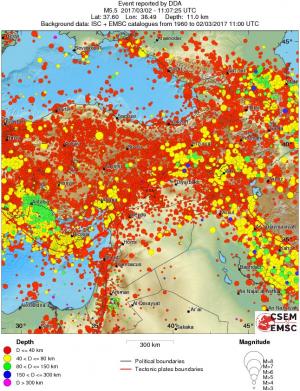 wide historical seismicity