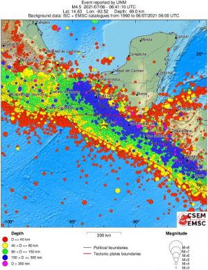 wide historical seismicity