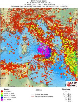 wide historical seismicity