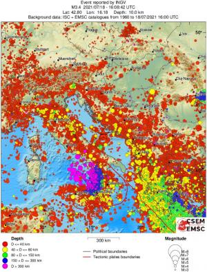 wide historical seismicity
