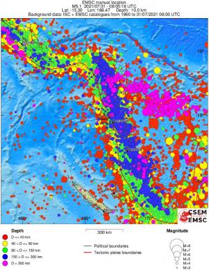 wide historical seismicity