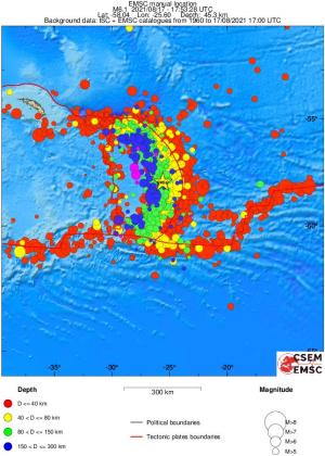 wide historical seismicity