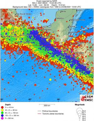 wide historical seismicity
