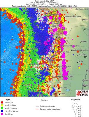 wide historical seismicity