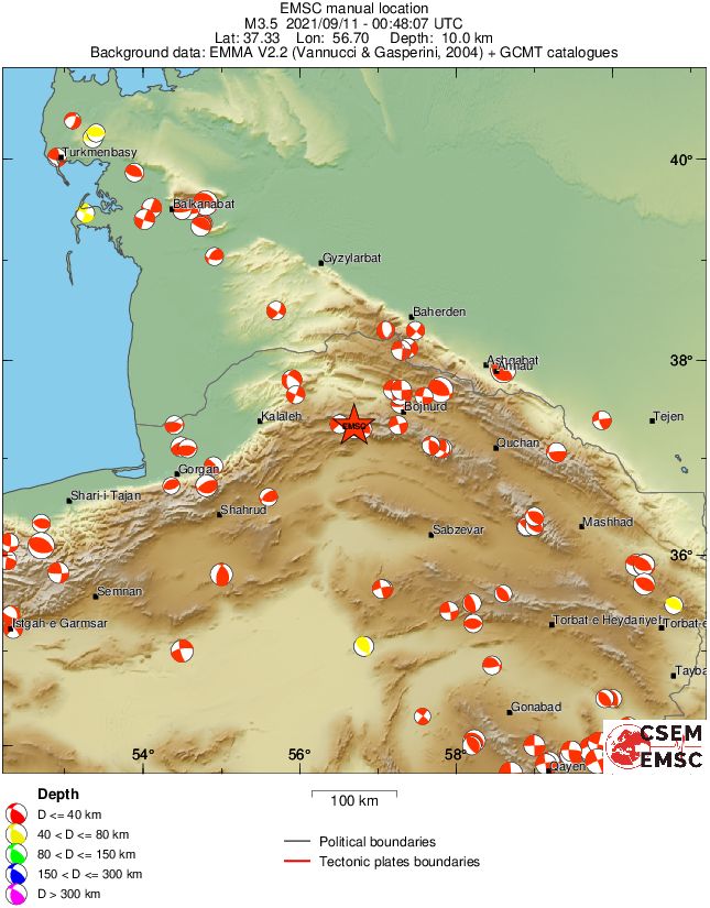 Regional moment Tensor