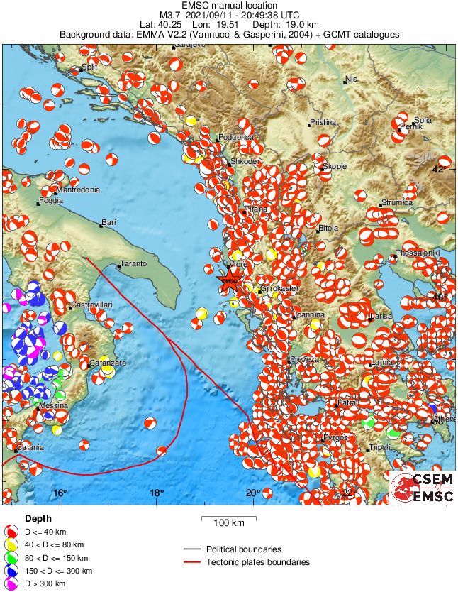 Regional moment Tensor