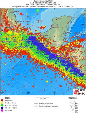 wide historical seismicity