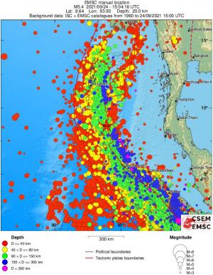 wide historical seismicity