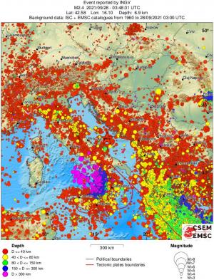 wide historical seismicity