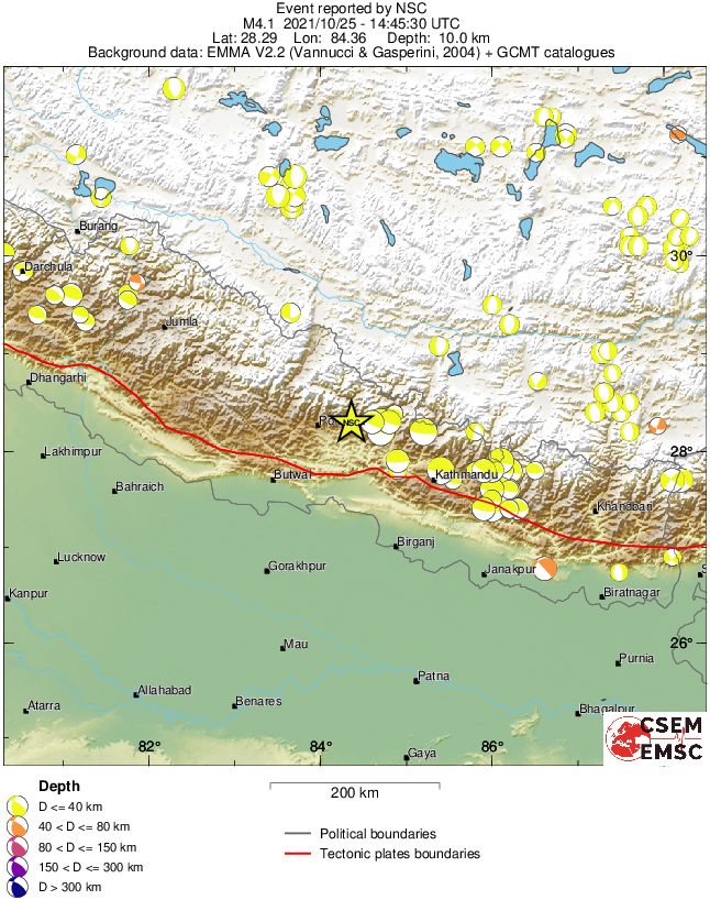 Regional moment Tensor