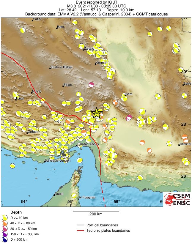 Regional moment Tensor
