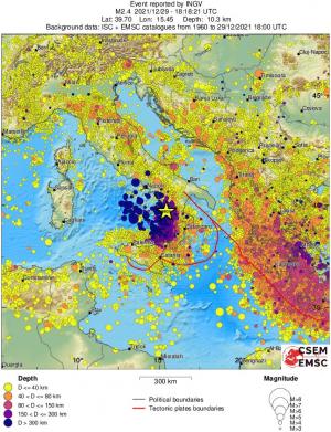 wide historical seismicity