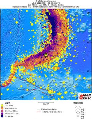 wide historical seismicity