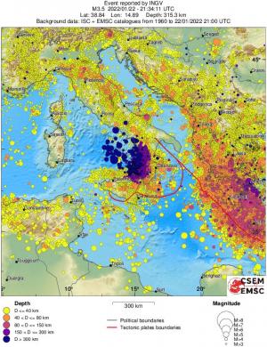 wide historical seismicity