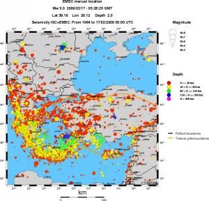 wide historical seismicity